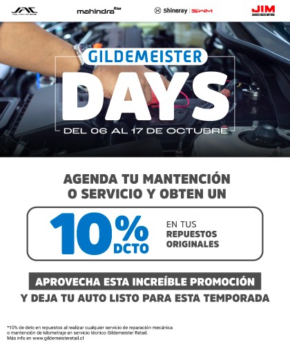 Elija las marcas más destacadas del mercado, con el respaldo oficial de Gildemeister